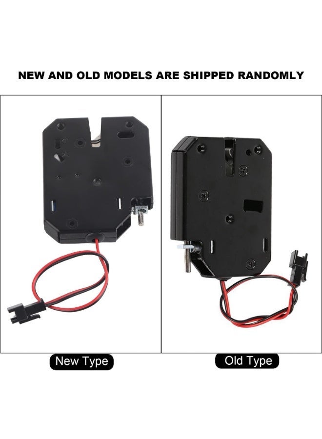 OSHIMA Electromagnetic Drawer Lockers, Intelligent Carbon Steel Black Latch, Cabinet Drawer Electric Magnetic Lock, Electromagnet Fail-Safe for Door Access Control System - Image 3